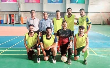 دیدار صمیمانه تیم فوتسال بیمارستان موسی بن جعفر(ع) و تیم بیمارستان شریعتی در مجموعه ورزشی بینالود شهرستان طرقبه